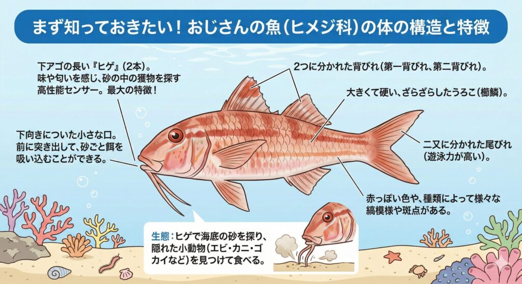 まず知っておきたい！おじさんの魚の体の構造と特徴