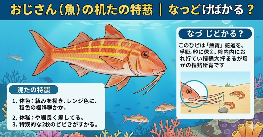 おじさん（魚）の見た目の特徴｜なぜひげがある？