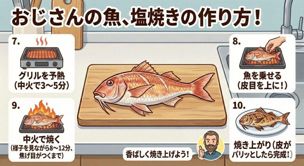 おじさんの塩焼きの作り方