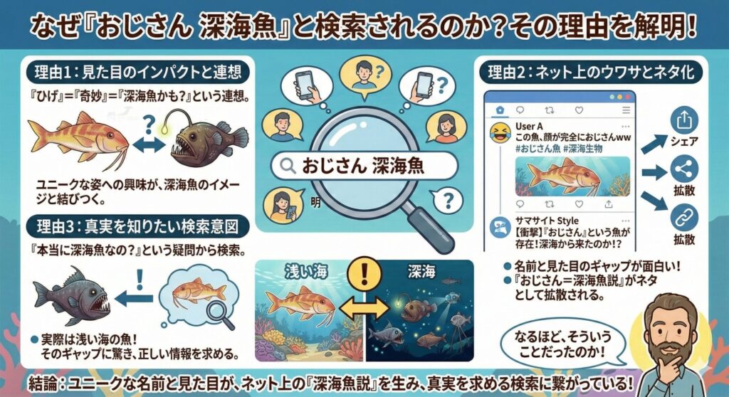 なぜネットで「おじさん 深海魚」と検索されるのか