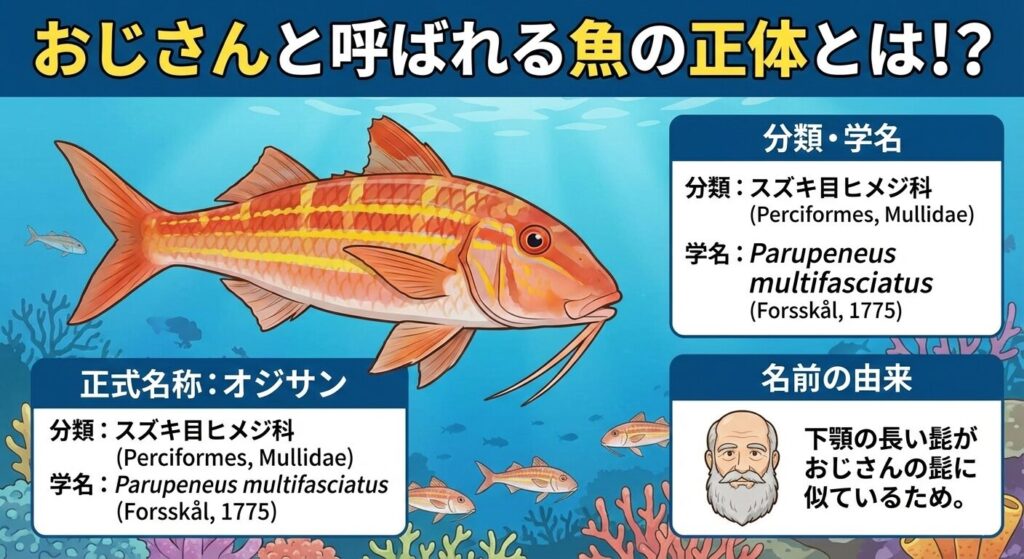 おじさんの魚の正式名称は？分類と学名も紹介
