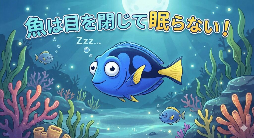 魚は目を閉じて眠らない