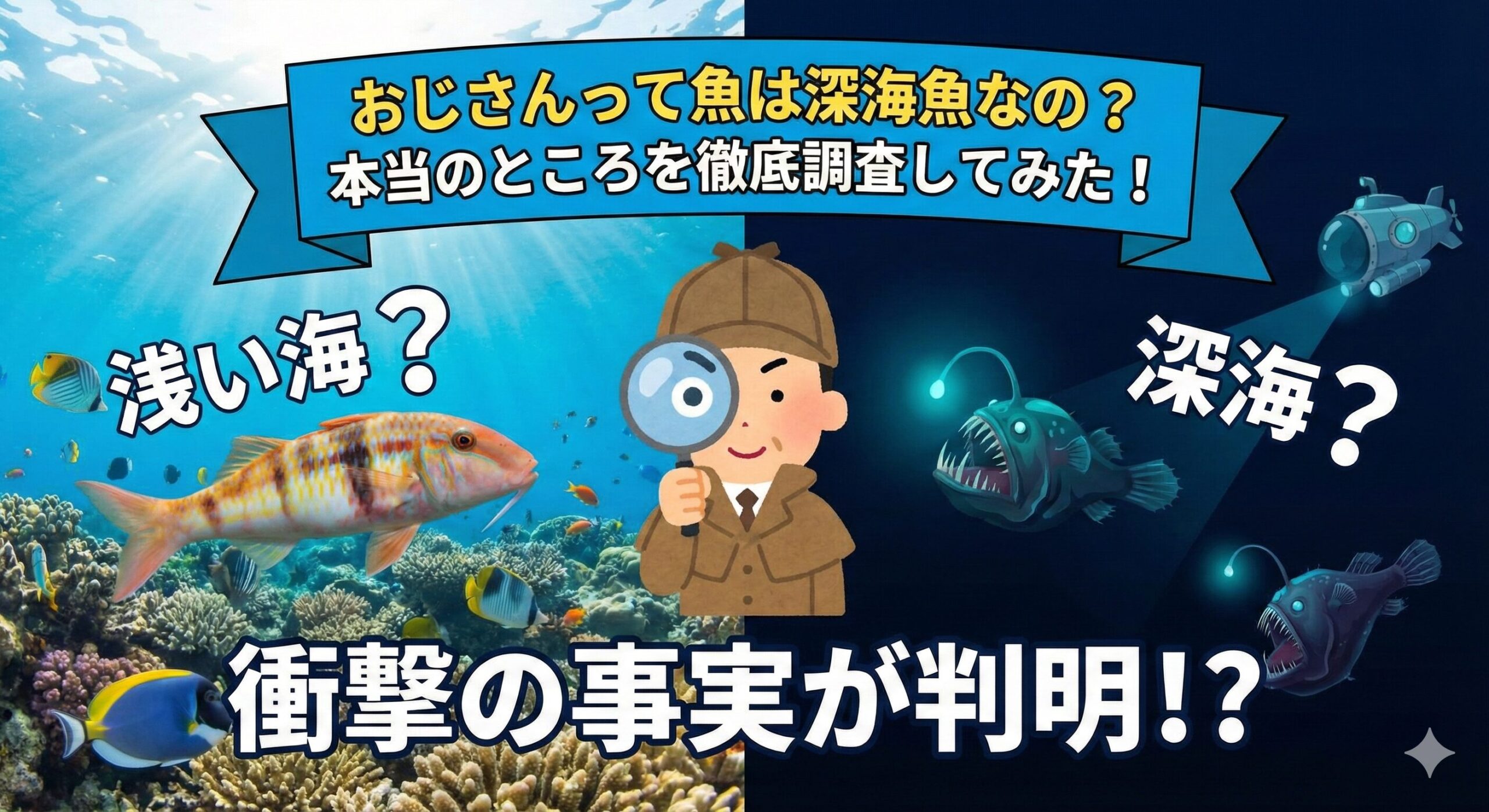 おじさんて魚は深海魚なの？本当のところを徹底調査してみた