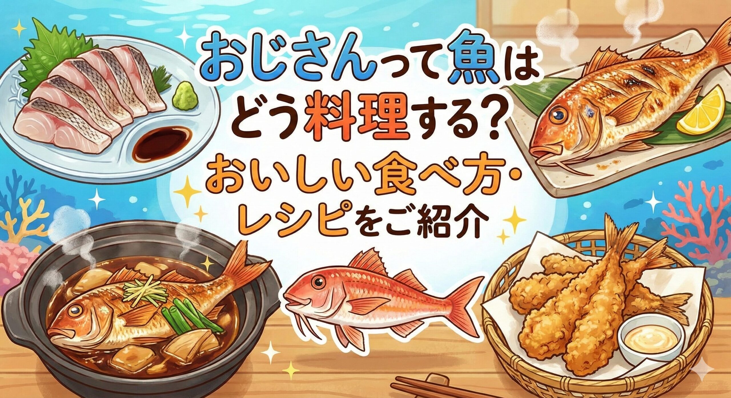 おじさんって魚はどう料理する？おいしい食べ方・レシピをご紹介