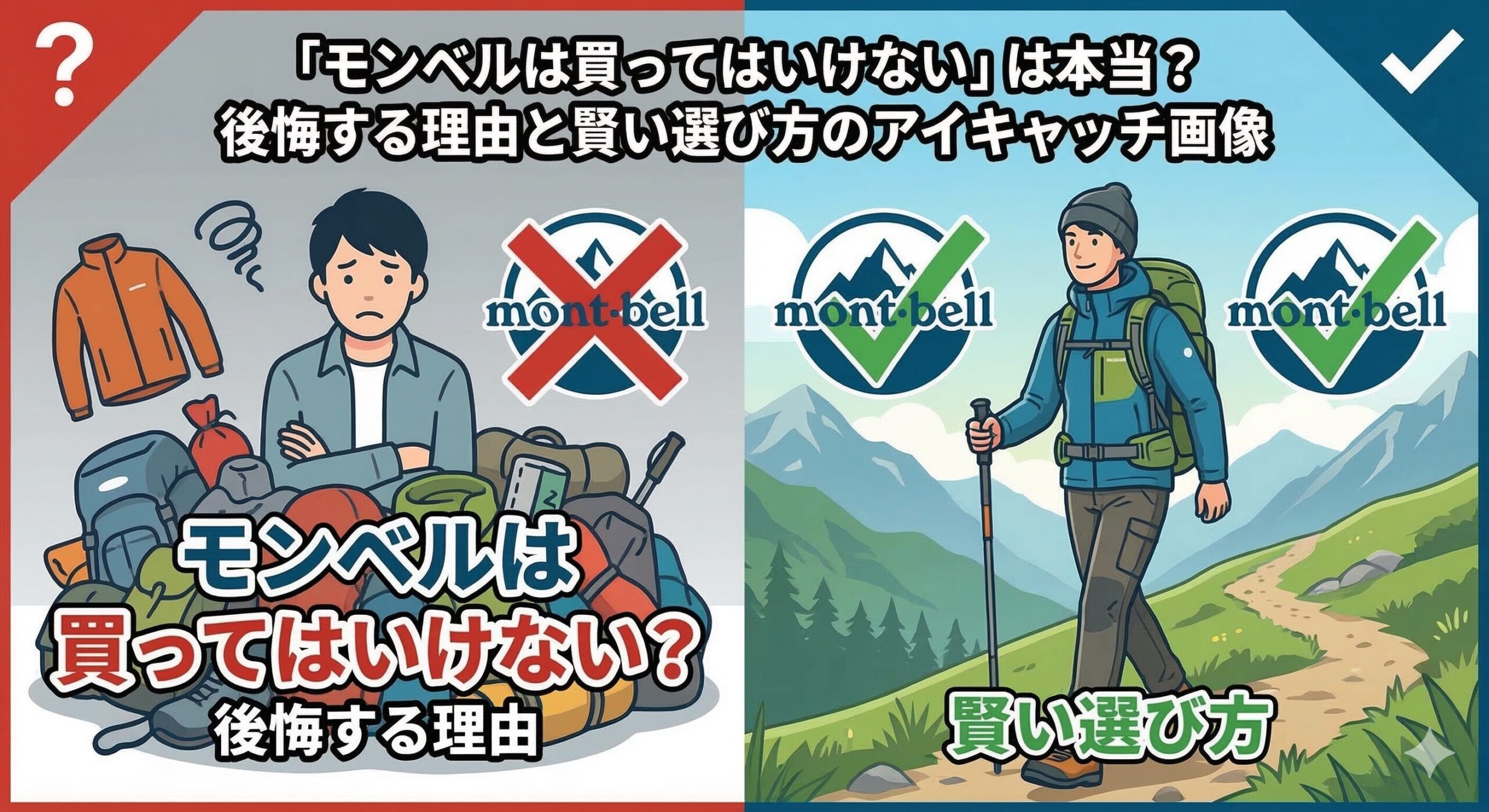 「モンベルは買ってはいけない」は本当？後悔する理由と賢い選び方