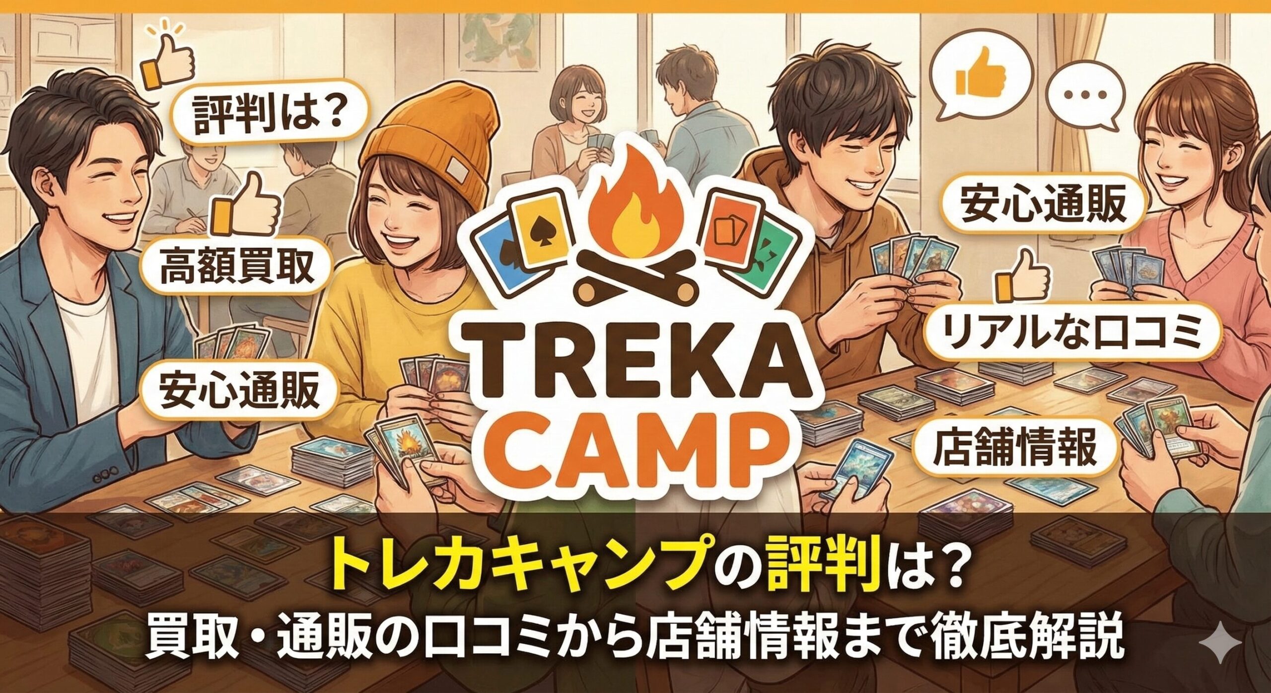 トレカキャンプの評判は？買取・通販の口コミから店舗情報まで徹底解説