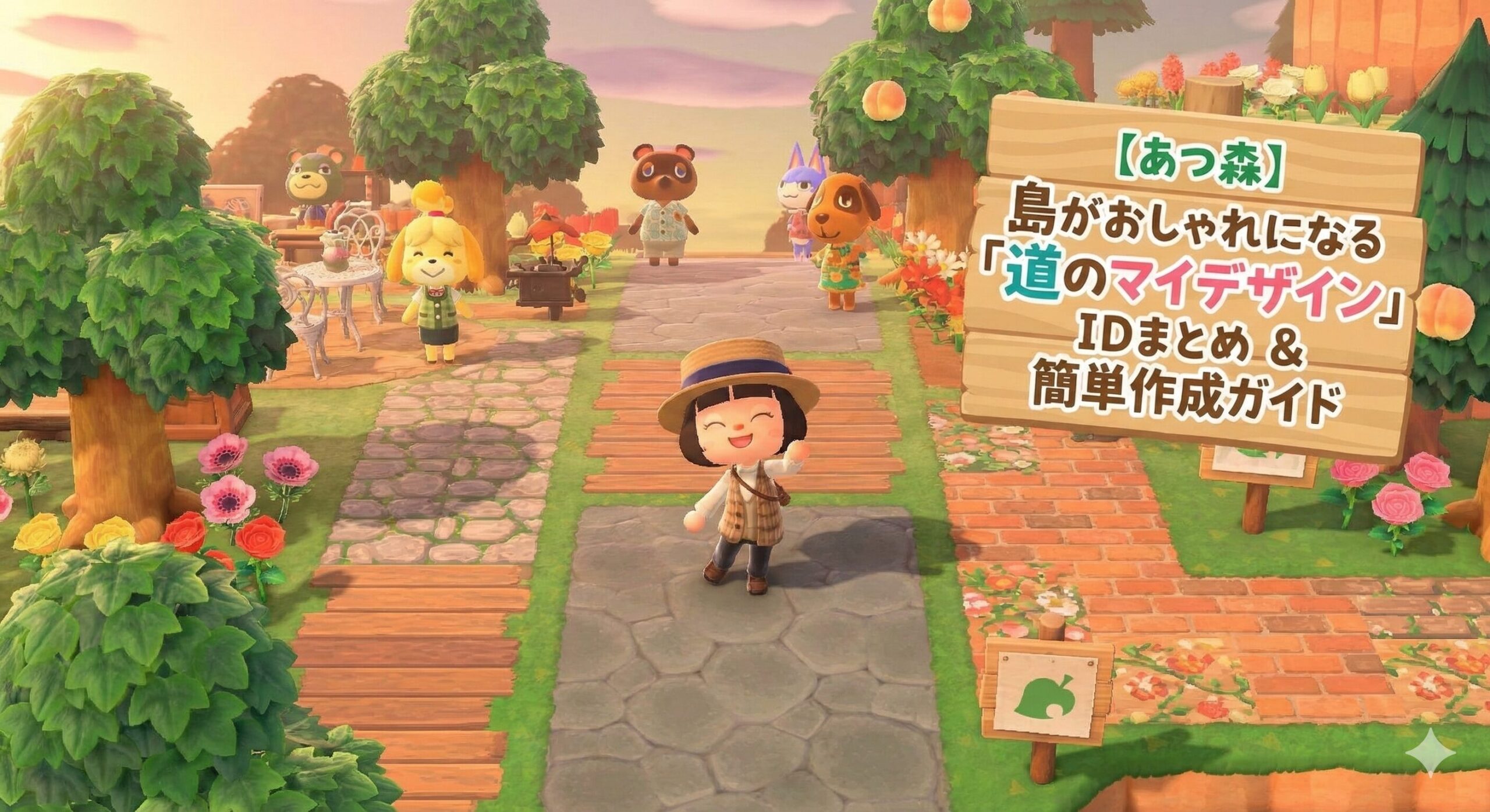 【あつ森】島がおしゃれになる「道のマイデザイン」IDまとめ＆簡単作成ガイド