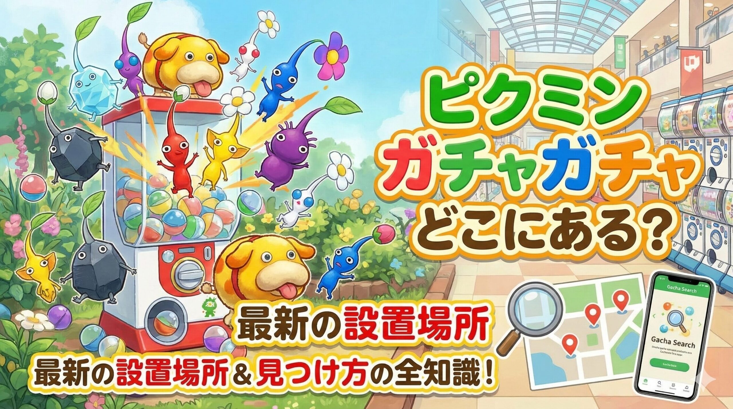 ピクミン ガチャガチャはどこにある？最新の設置場所と見つけ方の全知識