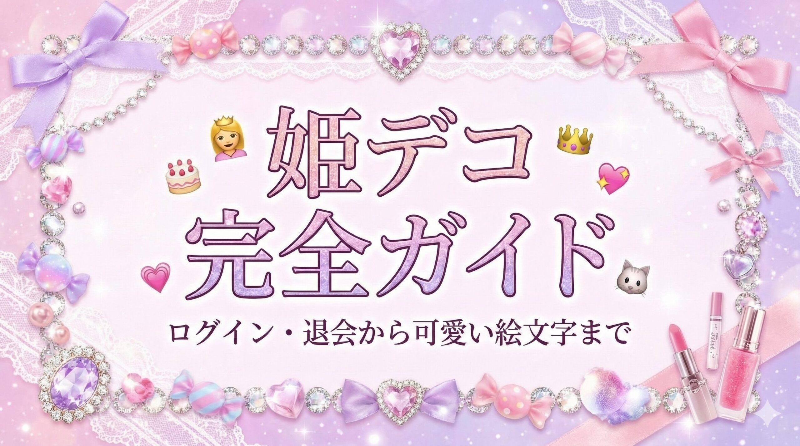 姫デコの使い方完全ガイド｜ログイン・退会方法から可愛い絵文字まで
